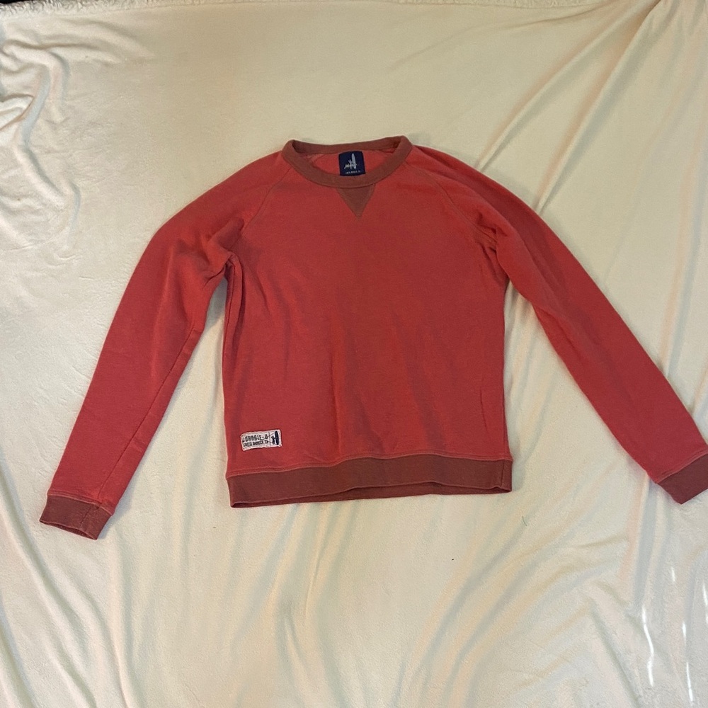 johnnie-O Brick Red Crewneck Sweater